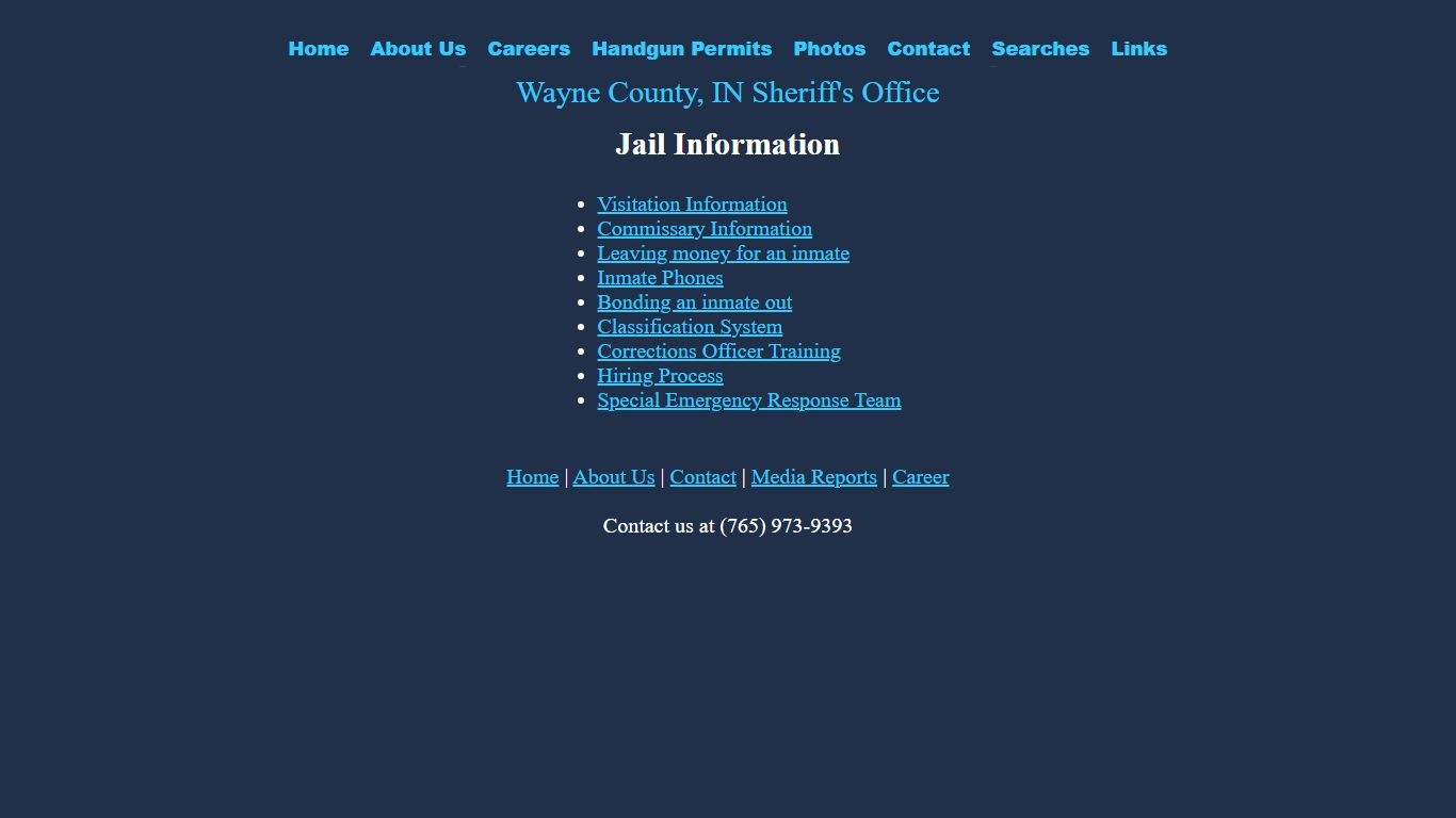 Jail Information - Wayne County, Indiana