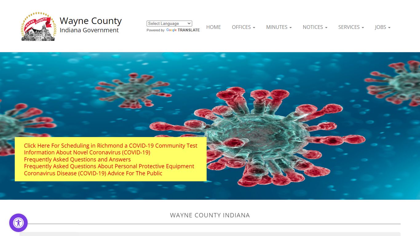 Wayne County Indiana Government Official Website